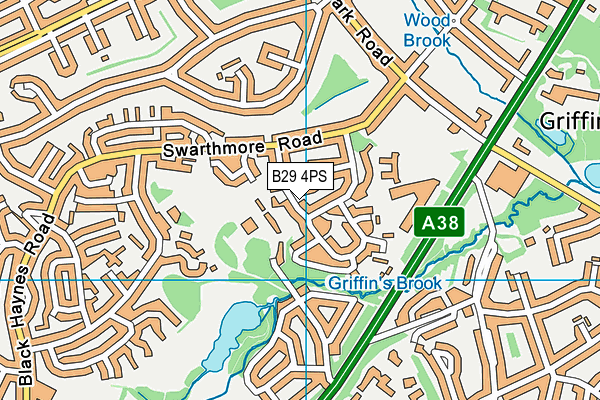 B29 4PS map - OS VectorMap District (Ordnance Survey) B29 4PS map - OS VectorMap District (Ordnance Survey)