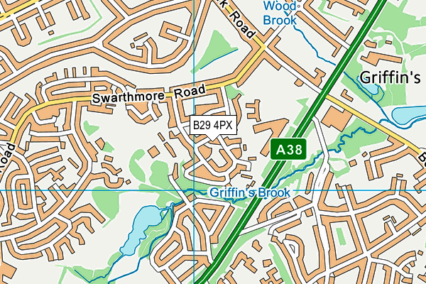 B29 4PX map - OS VectorMap District (Ordnance Survey) B29 4PX map - OS VectorMap District (Ordnance Survey)