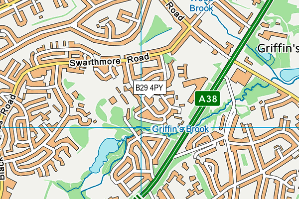 B29 4PY map - OS VectorMap District (Ordnance Survey) B29 4PY map - OS VectorMap District (Ordnance Survey)
