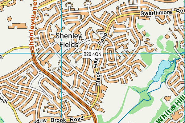 B29 4QN map - OS VectorMap District (Ordnance Survey) B29 4QN map - OS VectorMap District (Ordnance Survey)