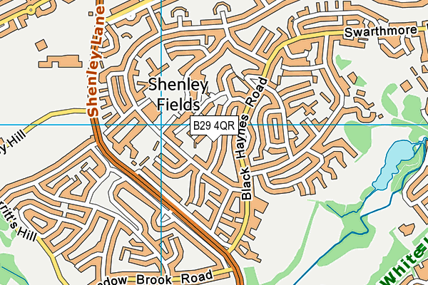B29 4QR map - OS VectorMap District (Ordnance Survey) B29 4QR map - OS VectorMap District (Ordnance Survey)