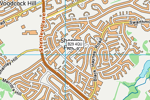 B29 4QU map - OS VectorMap District (Ordnance Survey) B29 4QU map - OS VectorMap District (Ordnance Survey)