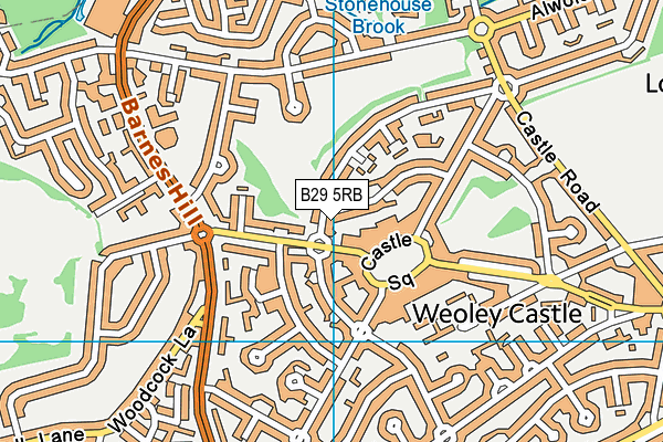 B29 5RB map - OS VectorMap District (Ordnance Survey) B29 5RB map - OS VectorMap District (Ordnance Survey)