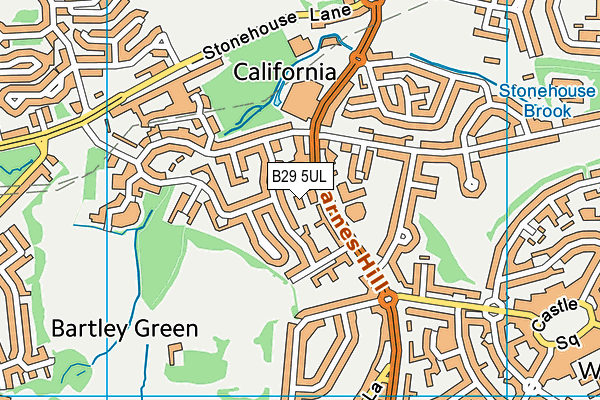 B29 5UL map - OS VectorMap District (Ordnance Survey) B29 5UL map - OS VectorMap District (Ordnance Survey)