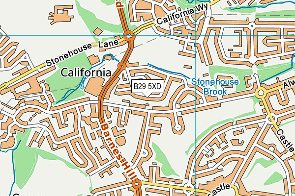 B29 5XD map - OS VectorMap District (Ordnance Survey) B29 5XD map - OS VectorMap District (Ordnance Survey)