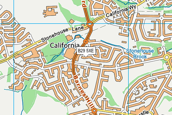 B29 5XE map - OS VectorMap District (Ordnance Survey) B29 5XE map - OS VectorMap District (Ordnance Survey)