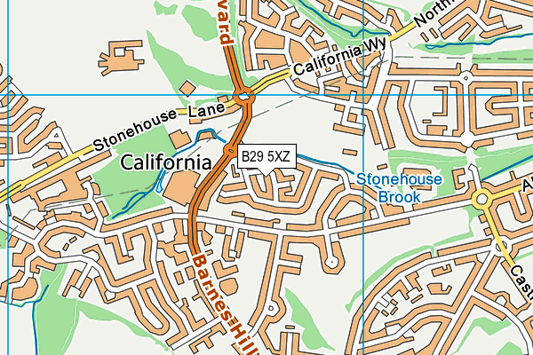 B29 5XZ map - OS VectorMap District (Ordnance Survey) B29 5XZ map - OS VectorMap District (Ordnance Survey)