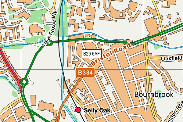 B29 6AF map - OS VectorMap District (Ordnance Survey) B29 6AF map - OS VectorMap District (Ordnance Survey)