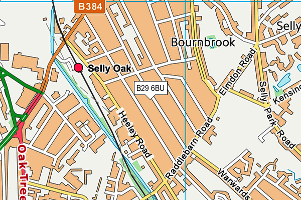 B29 6BU map - OS VectorMap District (Ordnance Survey) B29 6BU map - OS VectorMap District (Ordnance Survey)