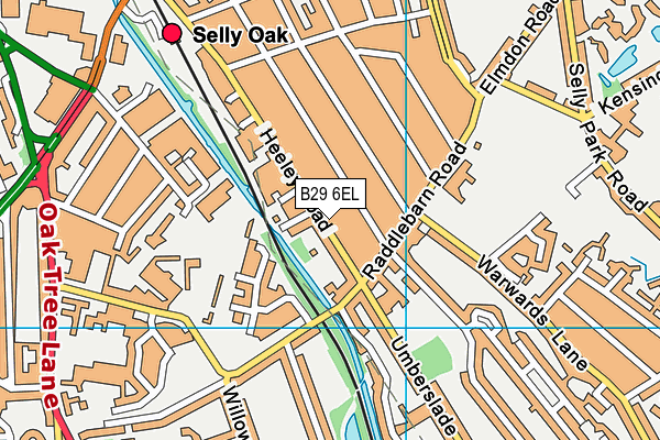B29 6EL map - OS VectorMap District (Ordnance Survey) B29 6EL map - OS VectorMap District (Ordnance Survey)