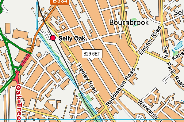 B29 6ET map - OS VectorMap District (Ordnance Survey) B29 6ET map - OS VectorMap District (Ordnance Survey)