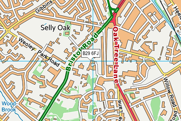 B29 6FJ map - OS VectorMap District (Ordnance Survey) B29 6FJ map - OS VectorMap District (Ordnance Survey)
