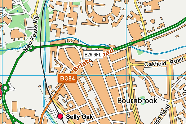 B29 6FL map - OS VectorMap District (Ordnance Survey) B29 6FL map - OS VectorMap District (Ordnance Survey)