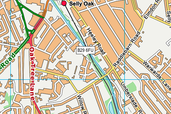 B29 6FU map - OS VectorMap District (Ordnance Survey) B29 6FU map - OS VectorMap District (Ordnance Survey)