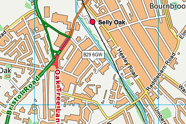 B29 6GW map - OS VectorMap District (Ordnance Survey) B29 6GW map - OS VectorMap District (Ordnance Survey)