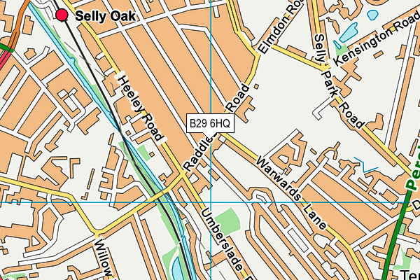 B29 6HQ map - OS VectorMap District (Ordnance Survey) B29 6HQ map - OS VectorMap District (Ordnance Survey)
