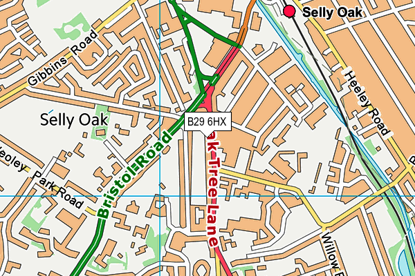 B29 6HX map - OS VectorMap District (Ordnance Survey) B29 6HX map - OS VectorMap District (Ordnance Survey)