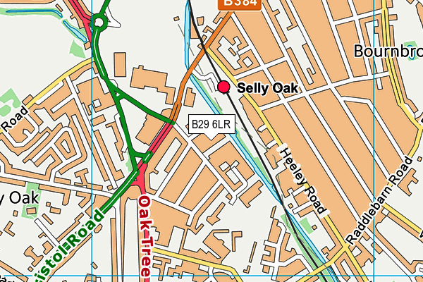 B29 6LR map - OS VectorMap District (Ordnance Survey) B29 6LR map - OS VectorMap District (Ordnance Survey)