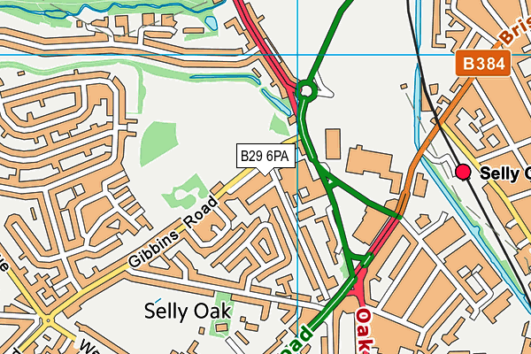 B29 6PA map - OS VectorMap District (Ordnance Survey) B29 6PA map - OS VectorMap District (Ordnance Survey)
