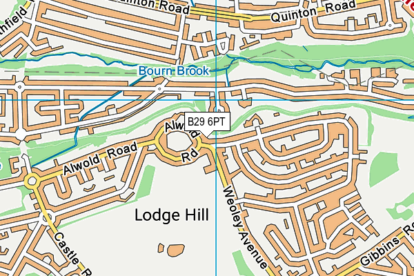 B29 6PT map - OS VectorMap District (Ordnance Survey) B29 6PT map - OS VectorMap District (Ordnance Survey)