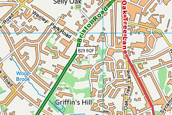 B29 6QF map - OS VectorMap District (Ordnance Survey) B29 6QF map - OS VectorMap District (Ordnance Survey)