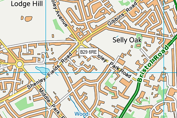 B29 6RE map - OS VectorMap District (Ordnance Survey) B29 6RE map - OS VectorMap District (Ordnance Survey)