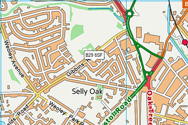 B29 6SF map - OS VectorMap District (Ordnance Survey) B29 6SF map - OS VectorMap District (Ordnance Survey)