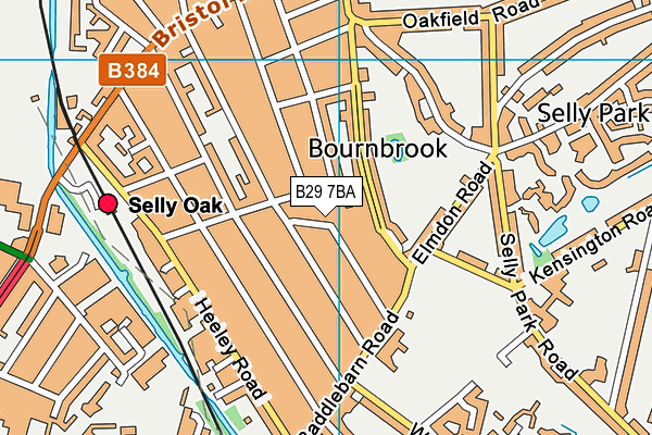B29 7BA map - OS VectorMap District (Ordnance Survey) B29 7BA map - OS VectorMap District (Ordnance Survey)