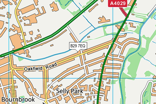 B29 7EQ map - OS VectorMap District (Ordnance Survey) B29 7EQ map - OS VectorMap District (Ordnance Survey)