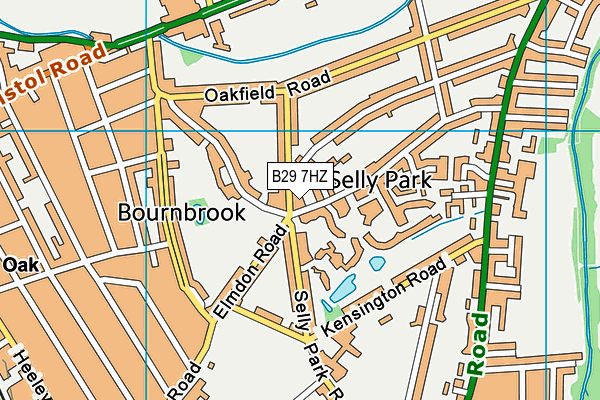 B29 7HZ map - OS VectorMap District (Ordnance Survey) B29 7HZ map - OS VectorMap District (Ordnance Survey)