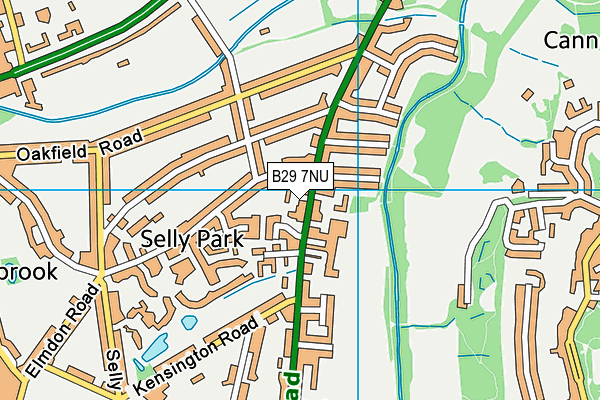 B29 7NU map - OS VectorMap District (Ordnance Survey) B29 7NU map - OS VectorMap District (Ordnance Survey)