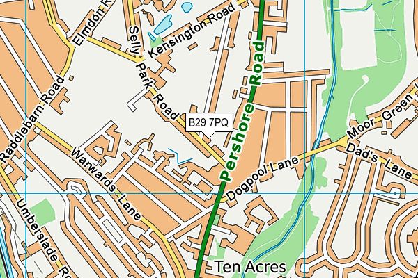 B29 7PQ map - OS VectorMap District (Ordnance Survey) B29 7PQ map - OS VectorMap District (Ordnance Survey)