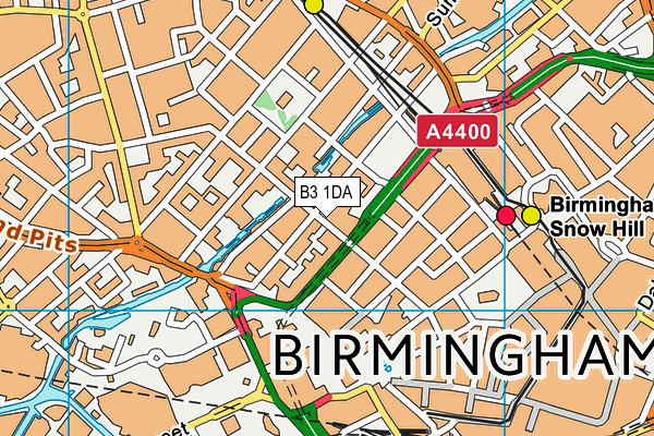 B3 1DA map - OS VectorMap District (Ordnance Survey) B3 1DA map - OS VectorMap District (Ordnance Survey)