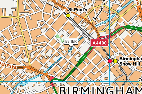 B3 1ER map - OS VectorMap District (Ordnance Survey) B3 1ER map - OS VectorMap District (Ordnance Survey)