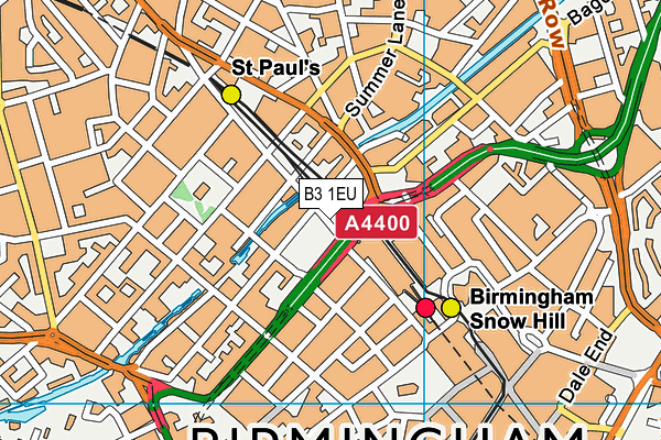 B3 1EU map - OS VectorMap District (Ordnance Survey) B3 1EU map - OS VectorMap District (Ordnance Survey)