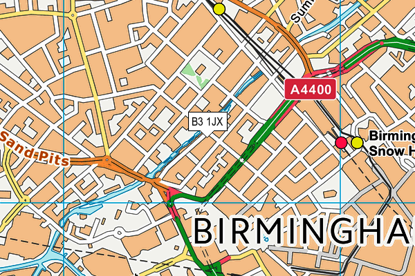 B3 1JX map - OS VectorMap District (Ordnance Survey) B3 1JX map - OS VectorMap District (Ordnance Survey)