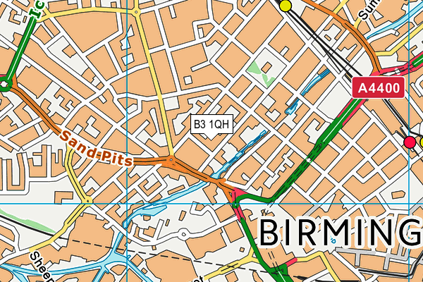 B3 1QH map - OS VectorMap District (Ordnance Survey) B3 1QH map - OS VectorMap District (Ordnance Survey)