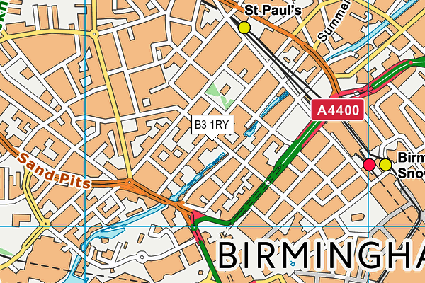 B3 1RY map - OS VectorMap District (Ordnance Survey) B3 1RY map - OS VectorMap District (Ordnance Survey)