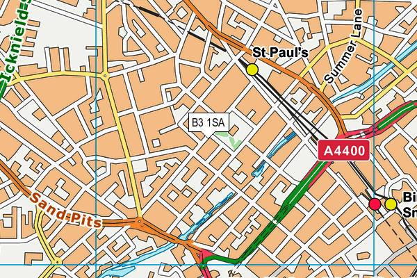 B3 1SA map - OS VectorMap District (Ordnance Survey) B3 1SA map - OS VectorMap District (Ordnance Survey)