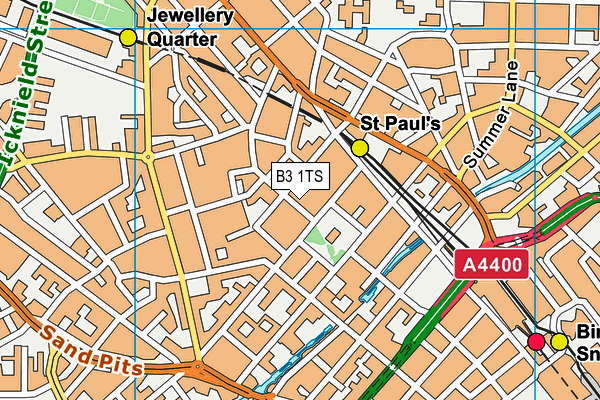 B3 1TS map - OS VectorMap District (Ordnance Survey) B3 1TS map - OS VectorMap District (Ordnance Survey)