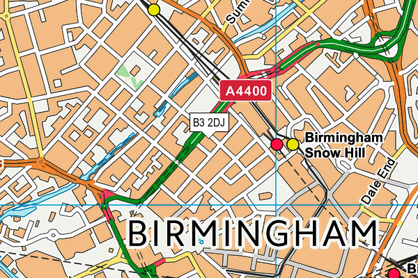 B3 2DJ map - OS VectorMap District (Ordnance Survey) B3 2DJ map - OS VectorMap District (Ordnance Survey)