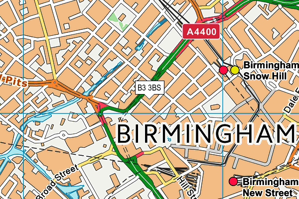 B3 3BS map - OS VectorMap District (Ordnance Survey) B3 3BS map - OS VectorMap District (Ordnance Survey)
