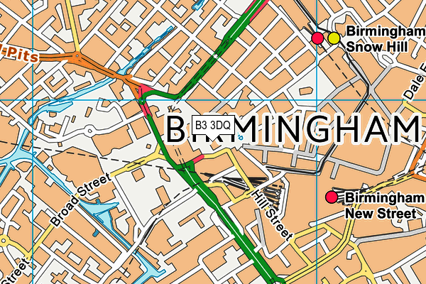 B3 3DQ map - OS VectorMap District (Ordnance Survey) B3 3DQ map - OS VectorMap District (Ordnance Survey)