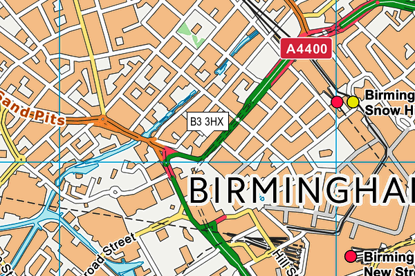 B3 3HX map - OS VectorMap District (Ordnance Survey) B3 3HX map - OS VectorMap District (Ordnance Survey)