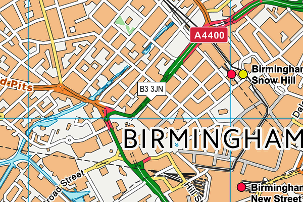 B3 3JN map - OS VectorMap District (Ordnance Survey) B3 3JN map - OS VectorMap District (Ordnance Survey)