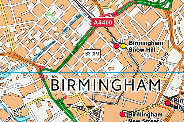 B3 3PJ map - OS VectorMap District (Ordnance Survey) B3 3PJ map - OS VectorMap District (Ordnance Survey)
