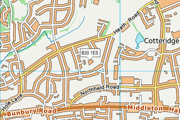 B30 1ES map - OS VectorMap District (Ordnance Survey) B30 1ES map - OS VectorMap District (Ordnance Survey)