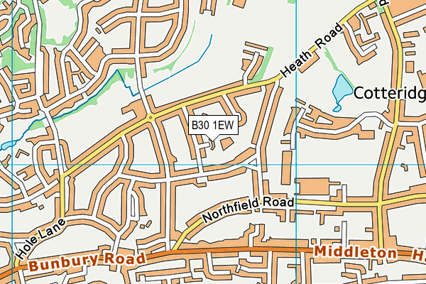 B30 1EW map - OS VectorMap District (Ordnance Survey) B30 1EW map - OS VectorMap District (Ordnance Survey)