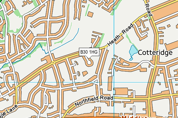 B30 1HG map - OS VectorMap District (Ordnance Survey) B30 1HG map - OS VectorMap District (Ordnance Survey)