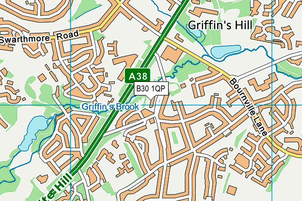 B30 1QP map - OS VectorMap District (Ordnance Survey) B30 1QP map - OS VectorMap District (Ordnance Survey)